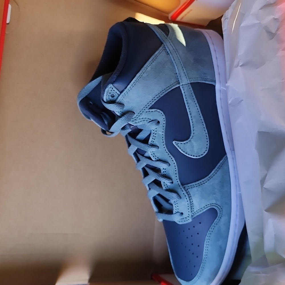 Nike Dunk Hi Retro Armory Navy/Mineral Slate 10 - Picture 1 of 4
